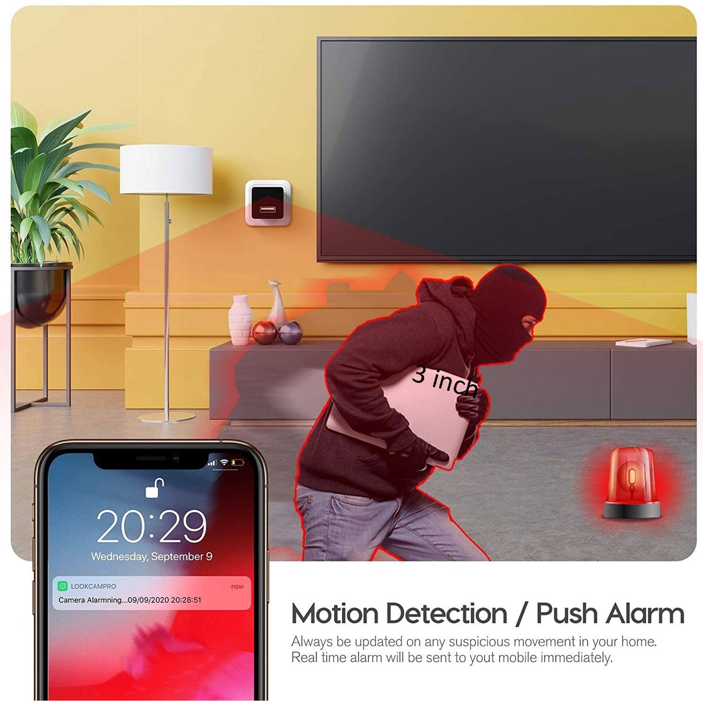 Hidden Night Vision WiFi Charger Camera For Home Security